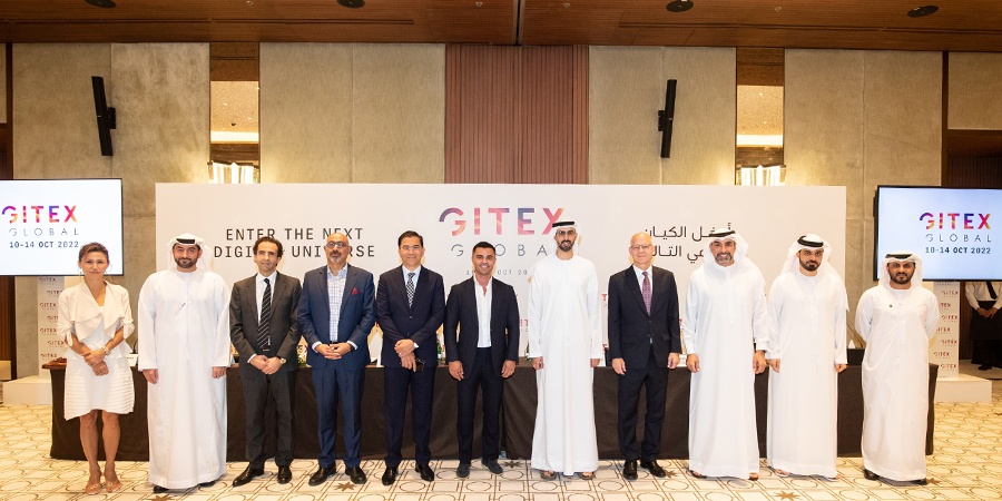 Top leaders and GITEX exhibitors who took part in the press conference panel