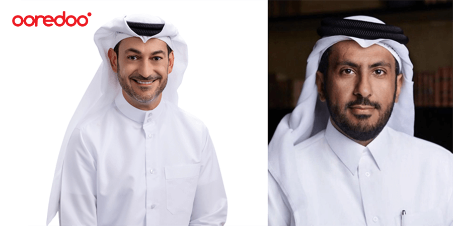Aziz Aluthman Fakhroo and Faisal Bin Thani Al Thani Ooredoo