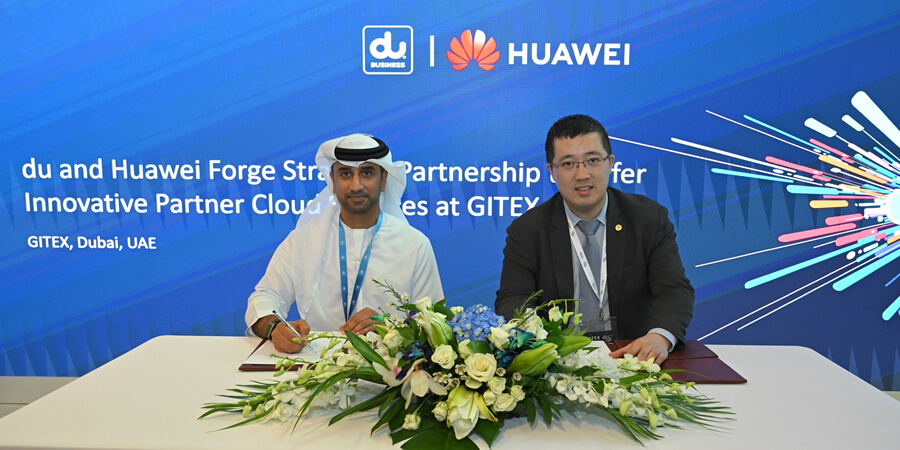 Fahad Al Hassawi du and Liu Jiawei Huawei UAE